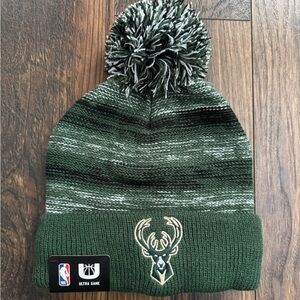 NBA ULTRA MILWAUKEE BUCKS BEANIE KNIT STOCKING CAP HAT OFFICIAL NEW